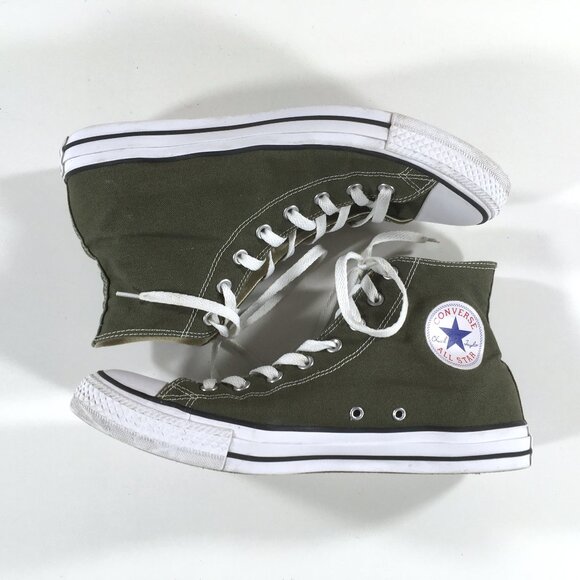 Converse CTAS High Top Sneakers Mens Size 11.5 Green Canvas 151175F - Picture 3 of 9